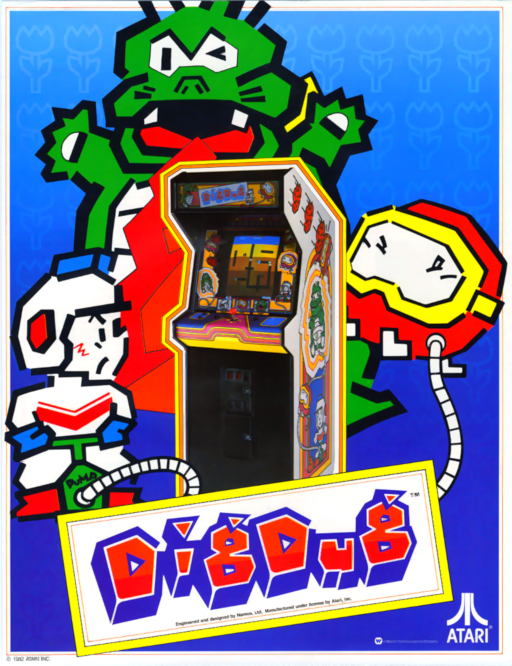Dig Dug (rev 2) Arcade Game Cover